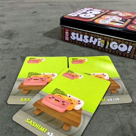 Cartas de Sashimi no jogo Sushi Go!