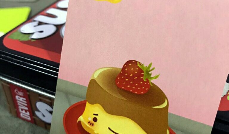 A carta pudim faz toda diferença no jogo de cartas Sushi Go!