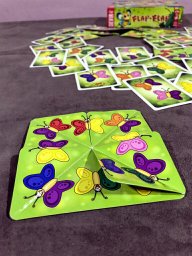 Tabuleiro dobrável para encontrar borboletas em Flap-Flap