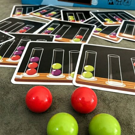 Cartas de fórmulas e ingredientes do jogo infantil Dr. Eureka