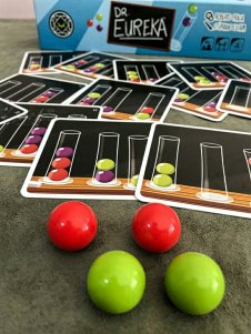 Cartas de fórmulas e ingredientes do jogo infantil Dr. Eureka