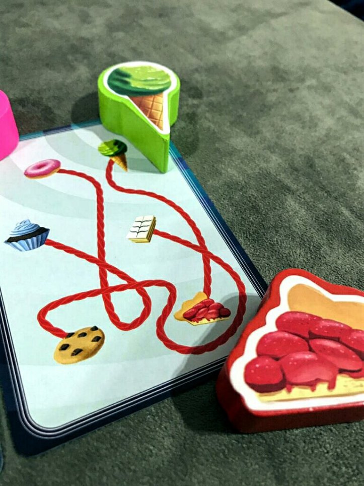 Carta de doces do jogo infantil Bolachas