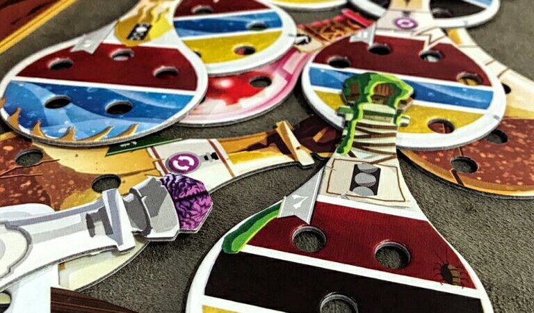 Muitas poções para completar no jogo Potion Explosion