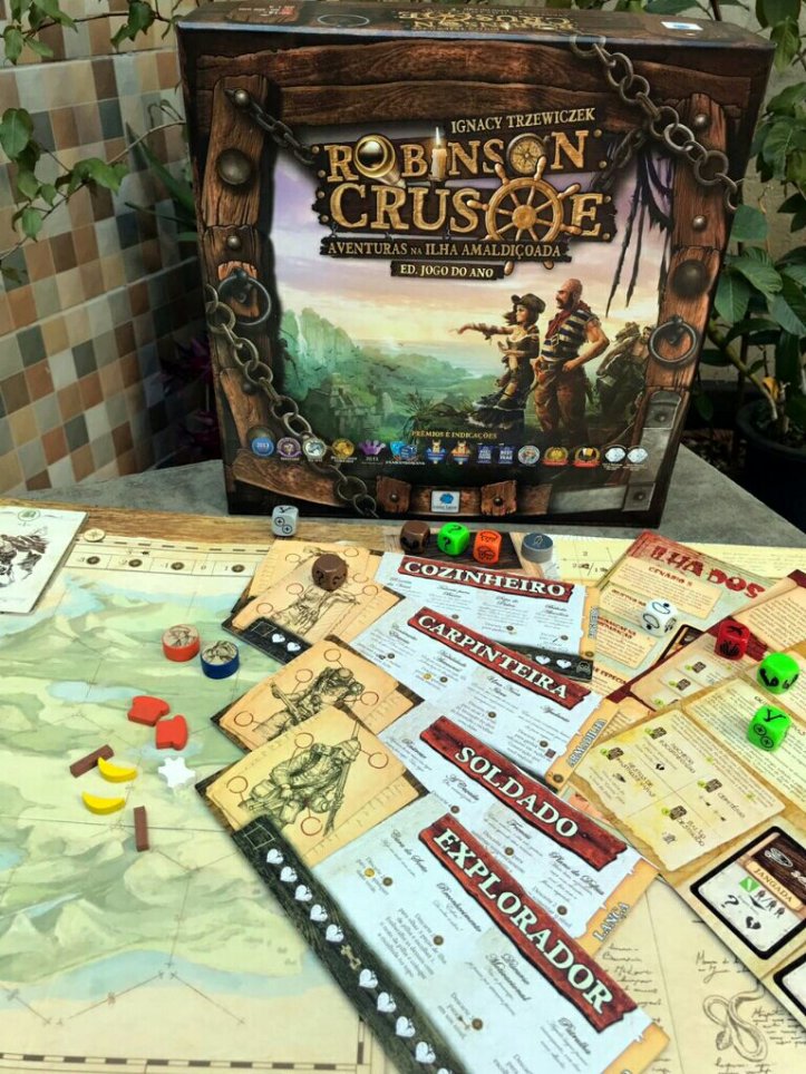Jogo de tabuleiro Robinson Crusoe