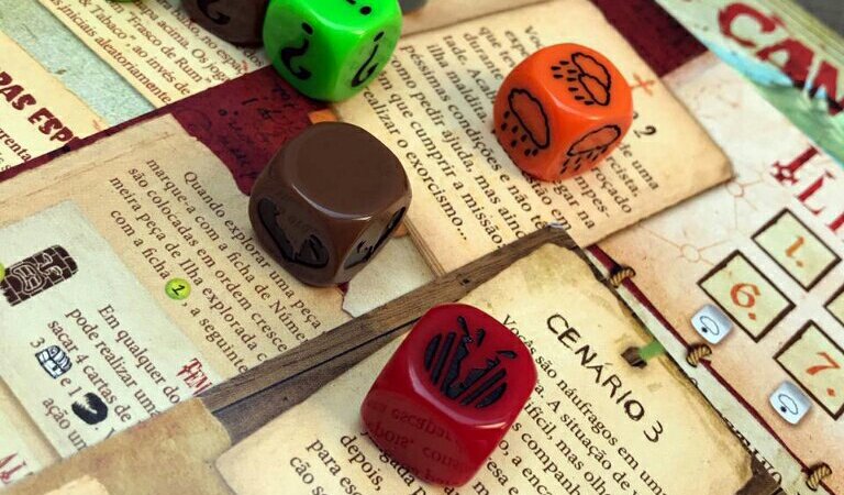 Dados do jogo cooperativo Robinson Crusoe