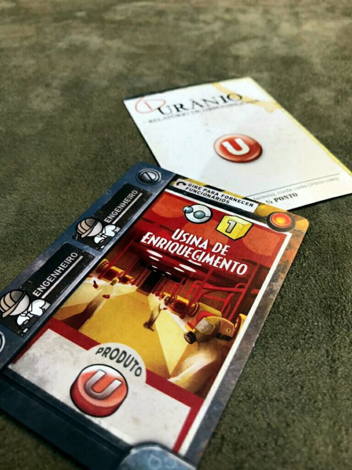 Usina de enriquecimento do jogo de cartas The Manhattan Project Chain Reaction