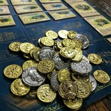 Moedas customizadas para o jogo Puerto Rico