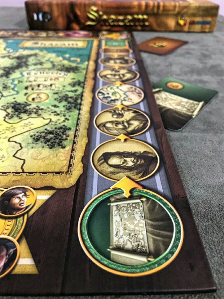 Trilha de bônus do jogo de tabuleiro Shazam