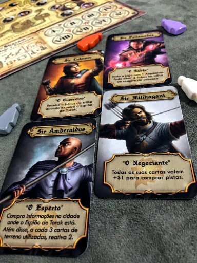 Personagens do jogo de tabuleiro Shazam