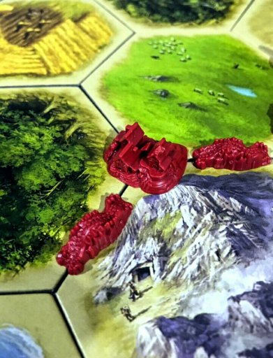 Construções do jogo de tabuleiro CATAN