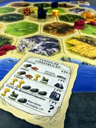 Custo das construções do jogo de tabuleiro CATAN