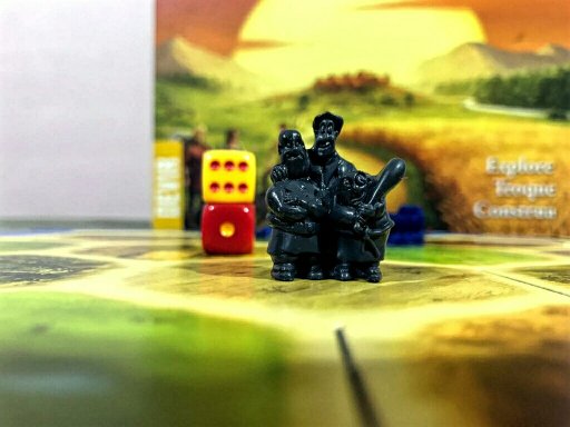 O ladrão no jogo de tabuleiro CATAN