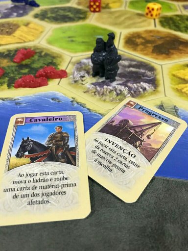 Cartas de desenvolvimento do jogo de tabuleiro CATAN