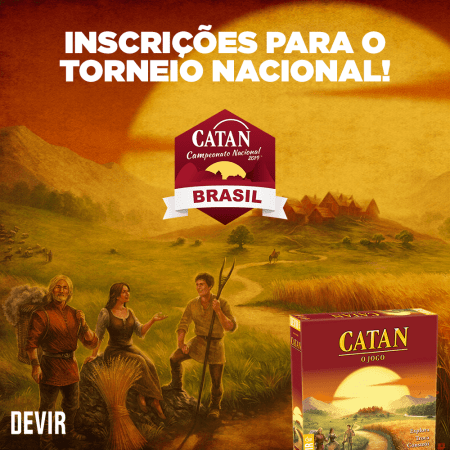 Vem ai o torneio nacional de CATAN, participe