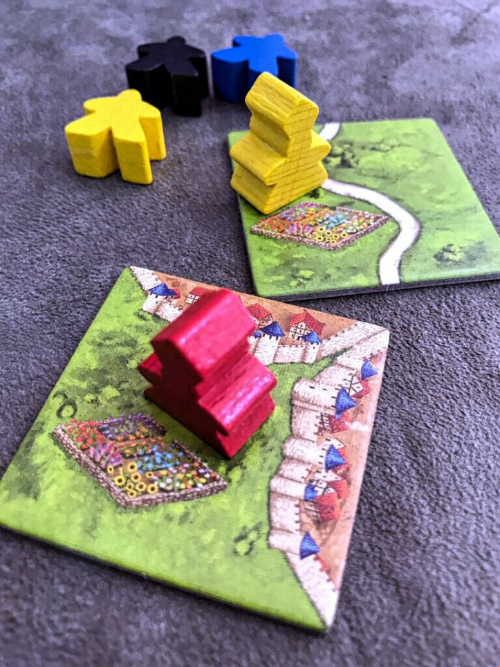 O Abade, uma mini expansão do jogo de tabuleiro Carcassonne