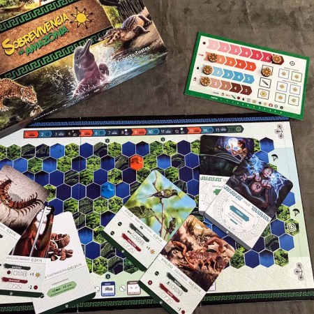 Jogo de tabuleiro Sobrevivência na Amazônia