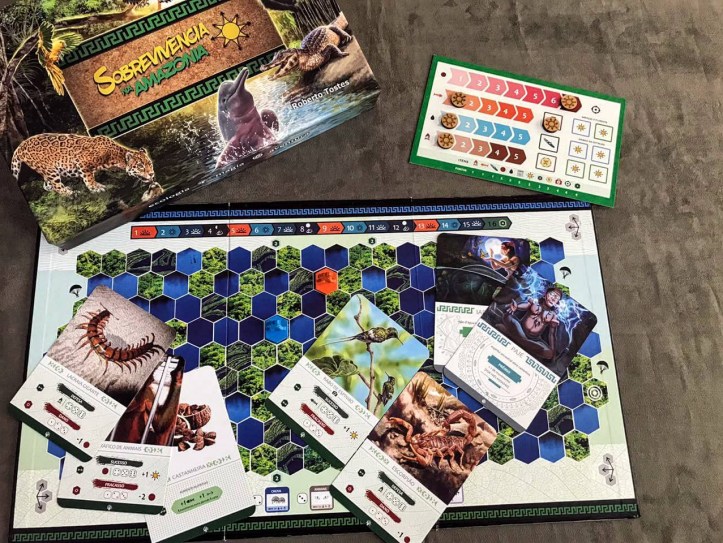 Jogo de tabuleiro Sobrevivência na Amazônia