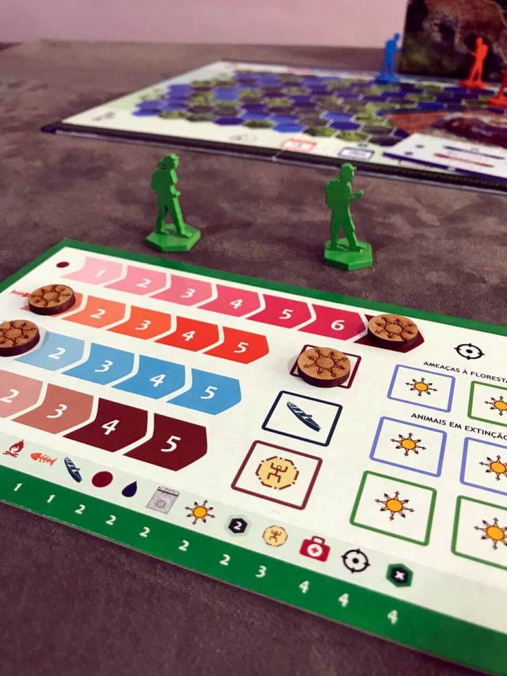 Jogo de tabuleiro Sobrevivência na Amazônia