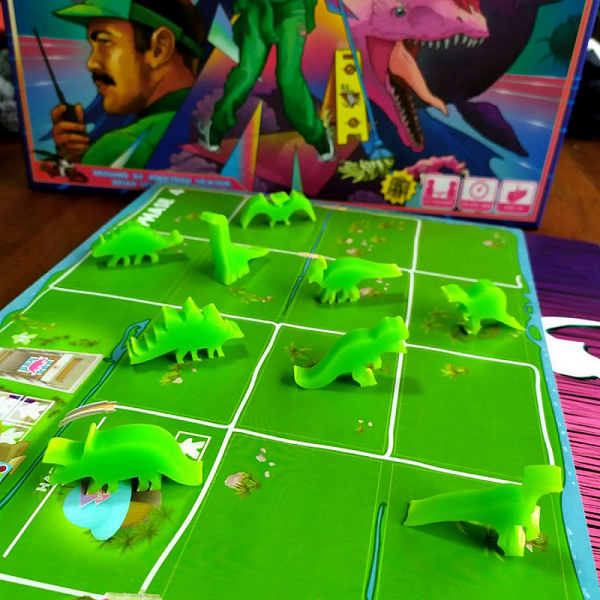 Jogo de tabuleiro Ilha dos Dinossauros
