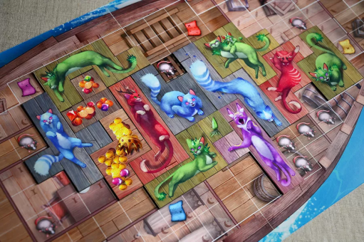 Jogo de tabuleiro Ilha dos Gatos