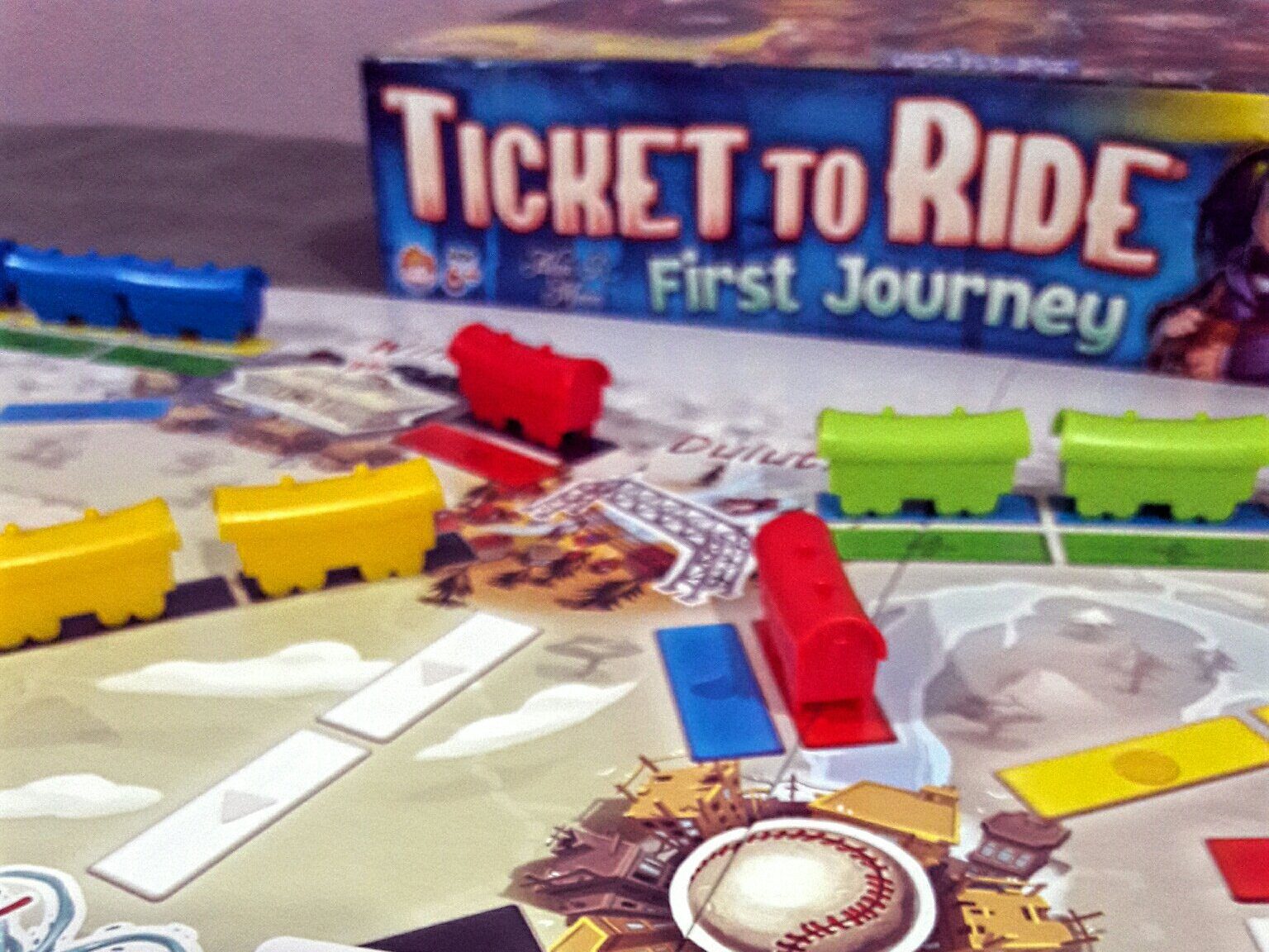 Carta do vencedor jogo infantil Ticket to Ride First Journey